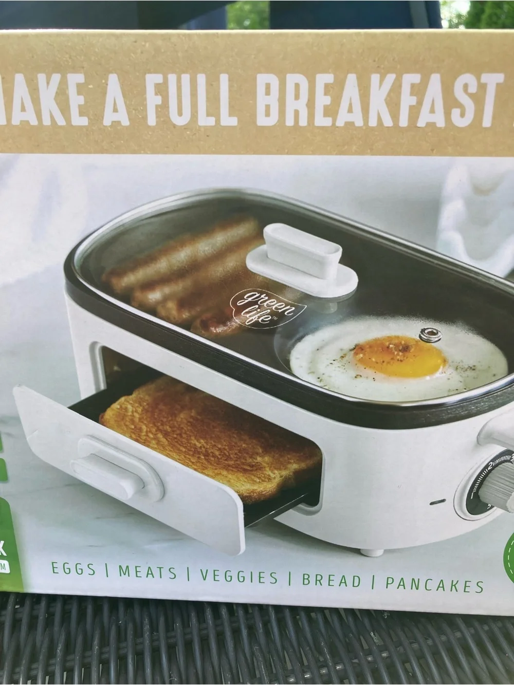 Greenlife 3-in-1 breakfast maker station